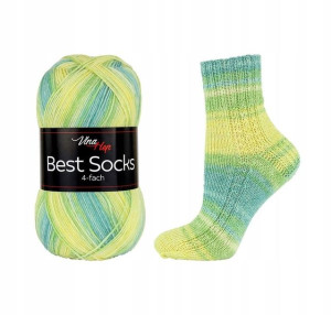 Włóczka skarpetkowa Vlna-Hep Socks Best 4fach 7344