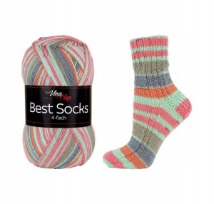 Włóczka skarpetkowa Vlna-Hep Socks Best 4fach 7352