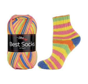 Włóczka skarpetkowa Vlna-Hep Socks Best 4fach 7357