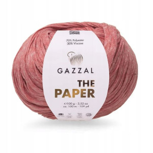 Włóczka Gazzal The Paper 3968 à la rafia c. malwa