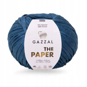 Włóczka Gazzal The Paper 3965 à la rafia jeans