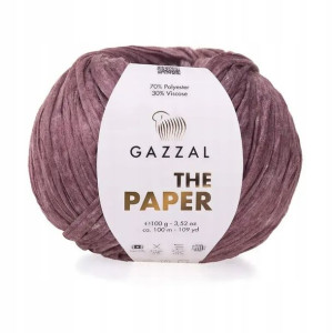 Włóczka Gazzal The Paper 3959 à la rafia lawenda
