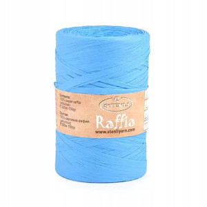 Włóczka Stenli Raffia 16 rafia papierowa cyjan