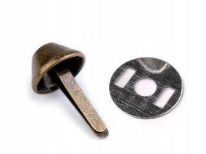 Pukiel kaletniczy nóżki do torebki 12x22mm 10 szt.