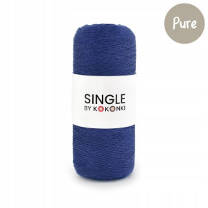Nić Włóczka SINGLE Pure KOKONKI granat MERINO