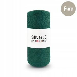 Nić Włóczka SINGLE Pure KOKONKI butelkow zieleń