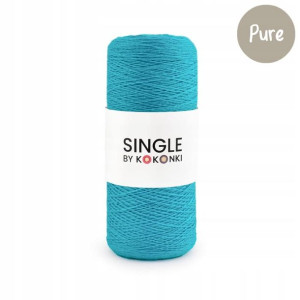 Nić Włóczka SINGLE Pure KOKONKI turkus MERINO