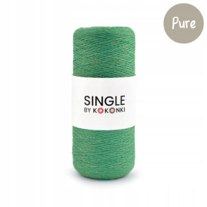Nić Włóczka SINGLE Pure KOKONKI ciemna mięta MERIN