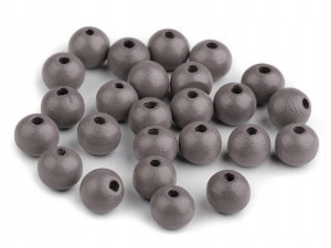 Koraliki drewniane lakierowane 10mm ciemny beż 20g