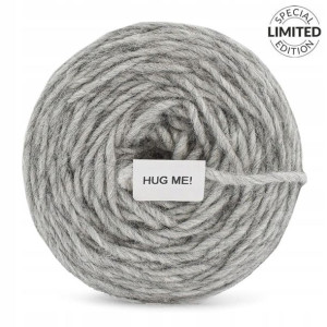 Włóczka KOKONKI HUG H03 / szary / ~180 m