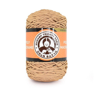 Sznurek MTP Poly Macrame 2mm 105 / ciepły beż