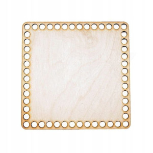 Baza dno koszyka kwadrat 17x17 cm otwory 7 mm
