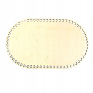 Baza dno koszyka owal 20x33 cm otwory 10 mm