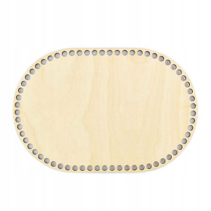 Baza dno koszyka owal 16x24 cm otwory 7 mm