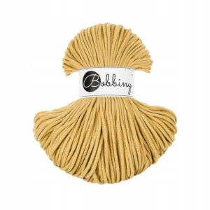 Sznurek pleciony Bobbiny 3mm / 100m / Miodowy