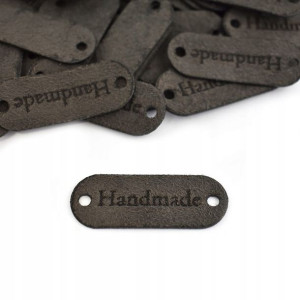 Metka nubuk premium Handmade ciemny szary