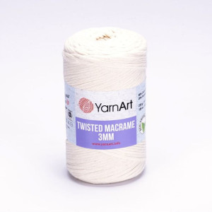 Sznurek YarnArt Twisted Macrame 3mm 752 krem natur