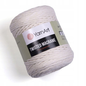 Sznurek YarnArt Twisted Macrame 4mm 752 krem nat