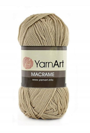 Sznurek poliestrowy YarnArt Macrame 1,5 166 beż