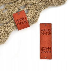 Metka nubuk premium "HAND MADE" rdza