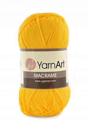 Sznurek poliestrowy YarnArt Macrame 1,5 142 żółty