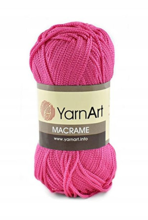 Sznurek poliestrowy YarnArt Macrame 1,5 140 fuksja