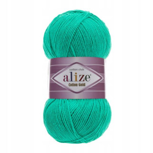 Włóczka Alize Cotton Gold 610 / szmaragd / 100g