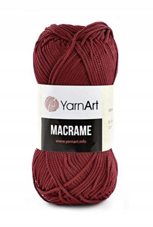 Sznurek poliestrowy YarnArt Macrame 1,5 145 bordo