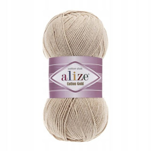 Włóczka Alize Cotton Gold 262 / ciepły beż / 100g