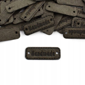 Metka nubuk premium Handmade ciemny szary