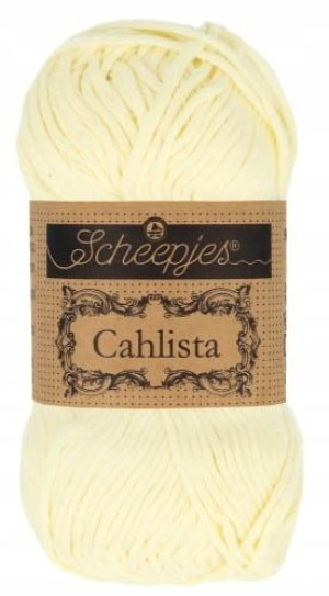 Włóczka Scheepjes Cahlista 50 g / 101 blask świecy