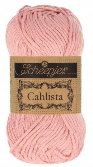 Włóczka Scheepjes Cahlista 50g / 408 pastelowy róż