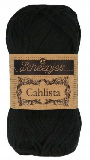 Włóczka Scheepjes Cahlista 50 g / 110 kruczoczarny