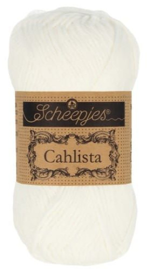 Włóczka Scheepjes Cahlista 50 g / 106 śnieżna biel