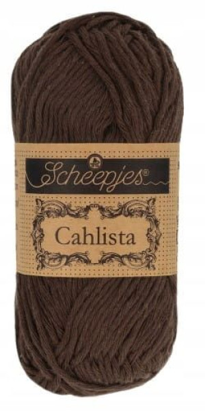Włóczka Scheepjes Cahlista 50 g / 162 czarna kawa