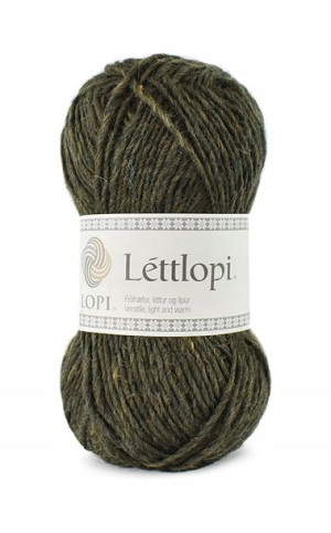 Włóczka Lopi Lettlopi 1416 / ciemne khaki melanż