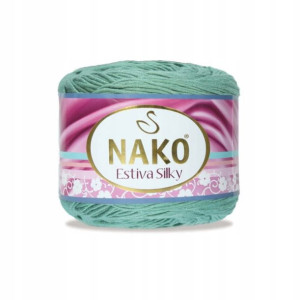 Włóczka Nako Estiva Silky 06408 / zieleń