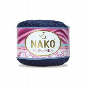 Włóczka Nako Estiva Silky 06955 / granat