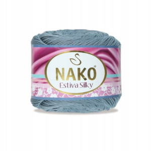 Włóczka Nako Estiva Silky 12408 / niebieski
