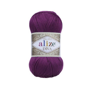 Włóczka Alize Diva 297 / śliwka