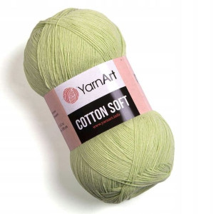 Włóczka YarnArt Cotton Soft 11 / jasna zieleń