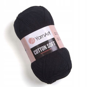 Włóczka YarnArt Cotton Soft 53 / czerń