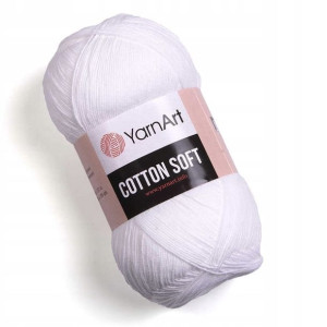 Włóczka YarnArt Cotton Soft 62 / biel optyczna