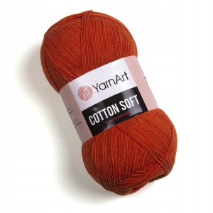Włóczka YarnArt Cotton Soft 85 / rdza