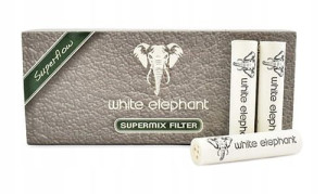 Filtry White Elephant Mix 9mm 20 szt Fajkowe