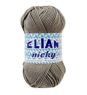 Włóczka Elian Nicky 4198 / szary
