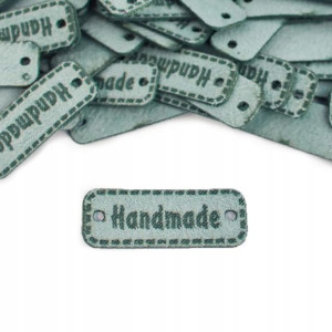 Metka nubuk premium Handmade / mięta