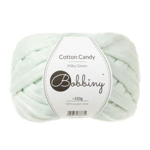 Bobbiny Cotton Candy / Jasny zielony / 150 g