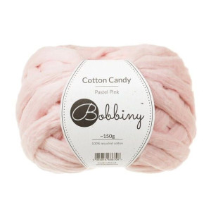 Bobbiny Cotton Candy / Pastelowy róż / 150 g