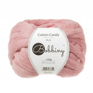 Bobbiny Cotton Candy / Różowe złoto / 150 g